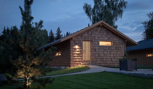 Premium Forest Chalet with a Heated Hot Tub and Private Sauna