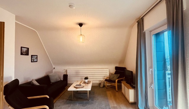 Quiet apartment with a private balcony and great views