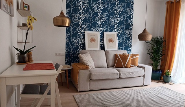 Renovated vacation apartment with garden and Teide view near La Orotava