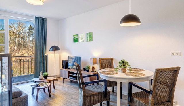 Residence on Balmer See, apartment 55 with sauna & directly on the lake