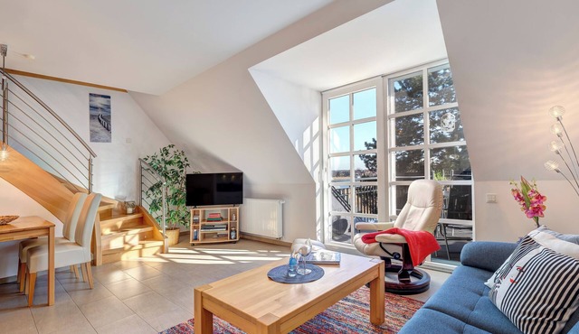 Residenz am Balmer See: Apartment 29 with sauna, lake view and WLAN for 4 guests