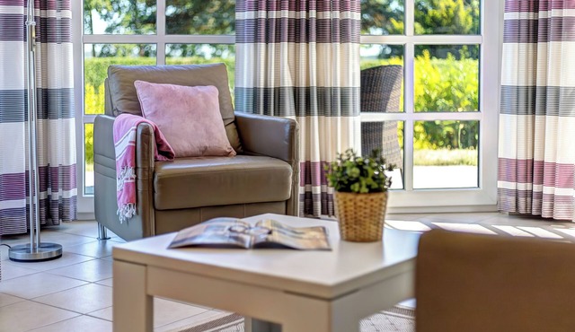 Residenz am Balmer See, apartment 37 with sauna and lake view for up to 4 guests