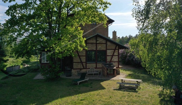 Romantic studio on the edge of the forest with garden sauna