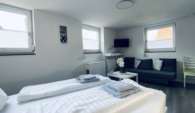 Room 5 with shower and shared kitchen