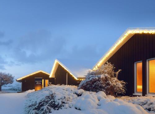 Schwarzes Holzferienhaus mit Sauna in Zierow - SONNENECK - 500m zum Ostsee-Strand, 4 - 6 Personen