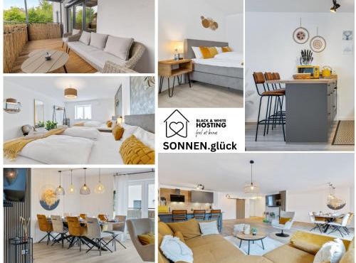 SONNENglück - Großes Apartment für 8 im Zentrum mit flexiblen Betten, Balkon & Parkplatz