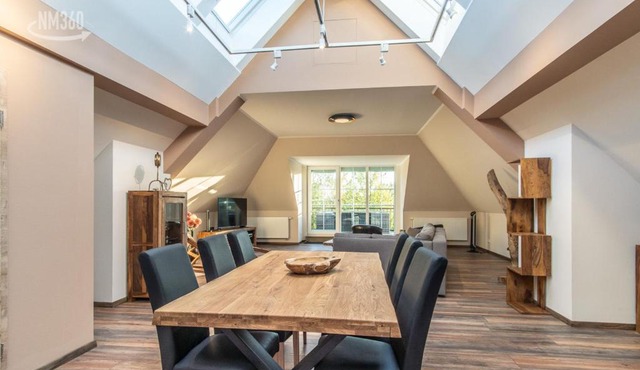 Suite ODINS HALLE - Odins Blick Wohnung 8 - direkt am Privatstrand, Sauna, Garten