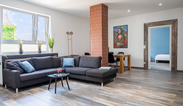 Superior Apartment 2 - 9 Personen Küche TV