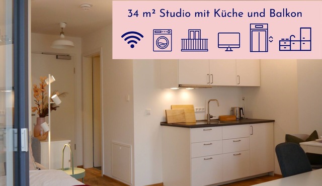 Szeneviertel Neustadt Ruhig Balkon Smart TV