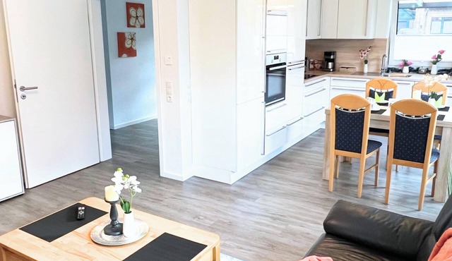 "Topaz" Meppen Single storey Carport Terrace Free WiFi 2 bedrooms Kitchen NEW