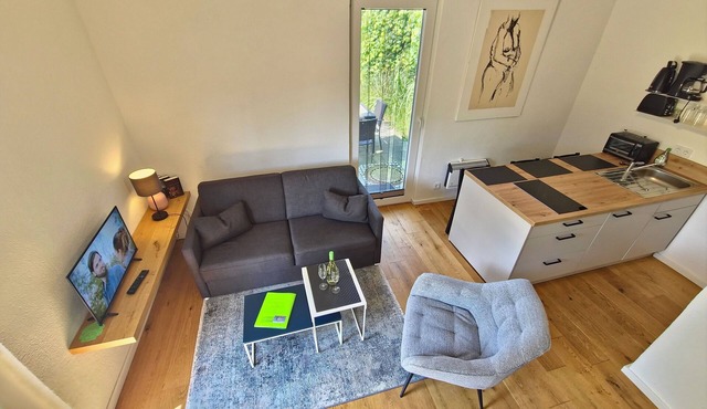 Vacation apartment 1 - Hare and fox: Cozy with terrace, balcony & dogs welcome