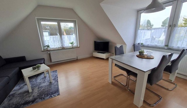 Vacation apartment in Vitzdorf with terrace, WiFi and garden view on Fehmarn