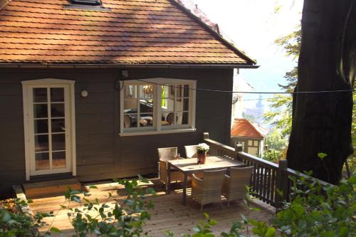 Villa Sonnenburg Gästehaus - Blick auf die Stadt und die Elbe - Parkplatz