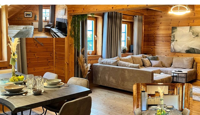 Vinnen Lodge - Gemütliches Holzhaus mit 4 Schlafzi. und 2 Bädern für 9 Personen