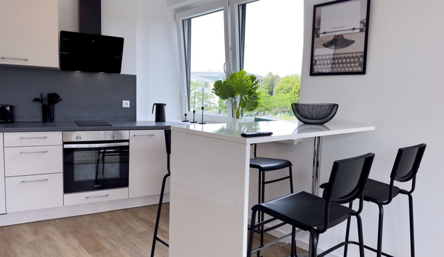 Zentrales Apartment mit Kostenlosem Parkplatz. Haustierfreundlich!