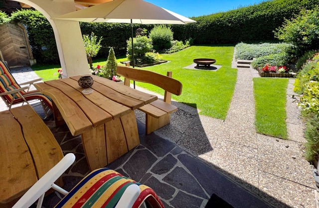 Gartenwohnung an der Familienabfahrt