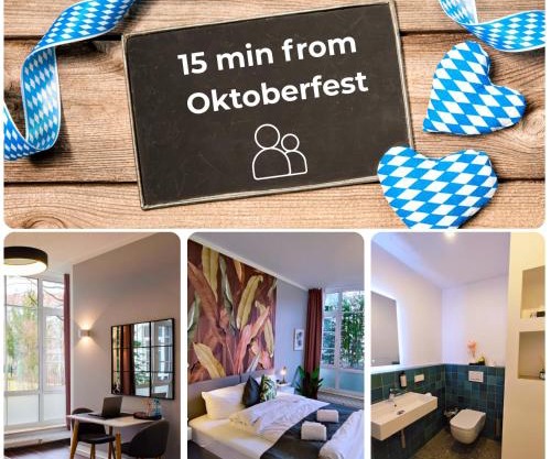 HOMELY STAY Studio 7 - Elegant Self-Check-In Studio for Urban Travelers - 15 min from Oktoberfest