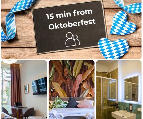 HOMELY STAY Studio 8 - Relaxed Self-Check-In room in Munich - 15 min from Oktoberfest