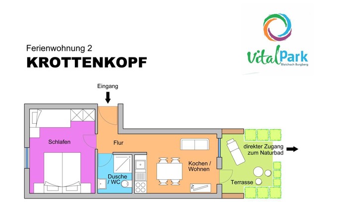 Burgberg Apartment | 32 m² Apartment ∙ 1 bedroom ∙ 2 guests