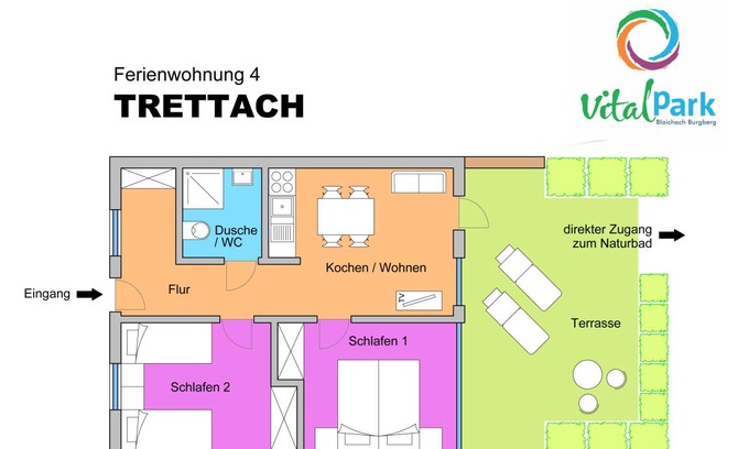 Burgberg Apartment | 41 m² Apartment ∙ 2 bedrooms ∙ 4 guests