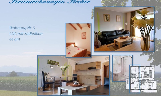 Bad Endorf Apartment | 46 m² Apartment ∙ 3 guests