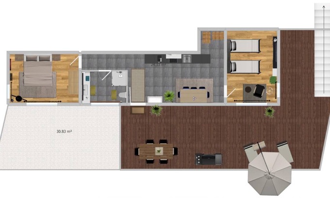 Helfenstein Apartment | 60 m² Apartment ∙ 1 bedroom ∙ 4 guests