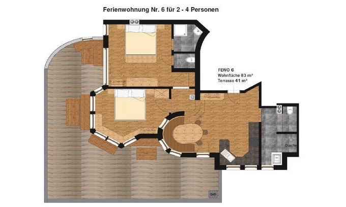 Vorderlanersbach Apartment | 83 m² Apartment ∙ 2 bedrooms ∙ 4 guests
