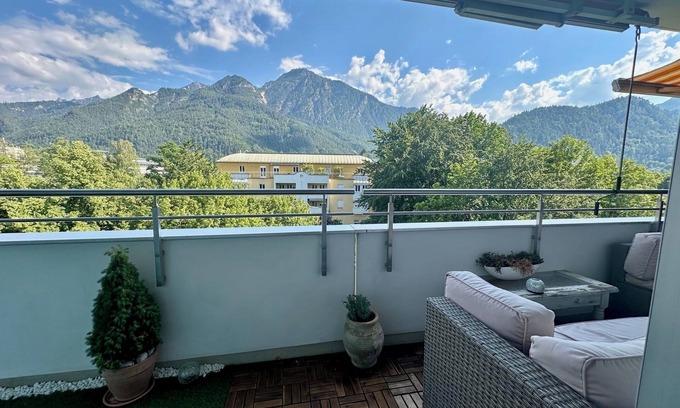 Bad Reichenhall Apartment | Apartment 'The View 2' with Mountain View, Balcony and Wi-Fi