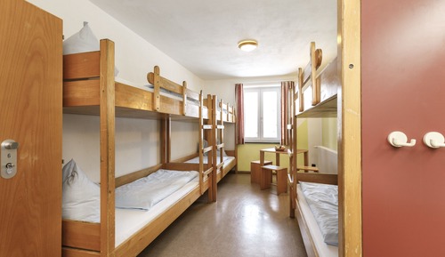 single bed in dormitory
