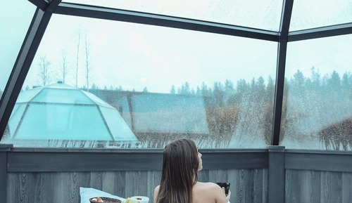 Family Glass Igloo (warm room)