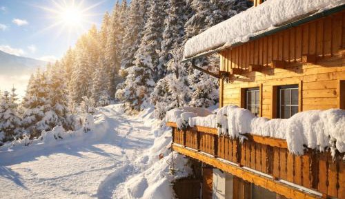 Four-Bedroom Chalet with Balcony