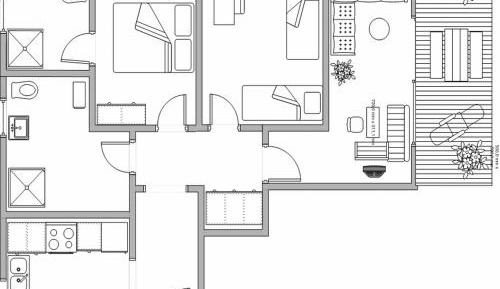 Two-Bedroom Apartment with Terrace