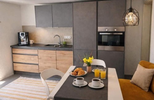 Hirschaid Apartment | Summer garden apartment for travelers with dog basement