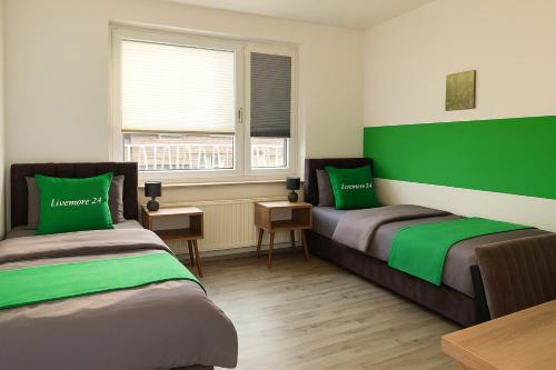 Livemore24 - Apartment 2 in Duisburg WLAN - Smart-TV - 24-7 Check-in und Küche